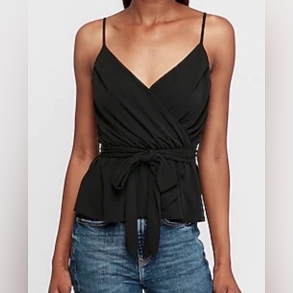 Express Wrap Peplum Cami - Picture 1 of 4